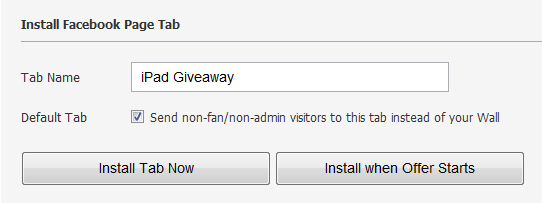 New Feature: Schedule Facebook Page Tab Installs