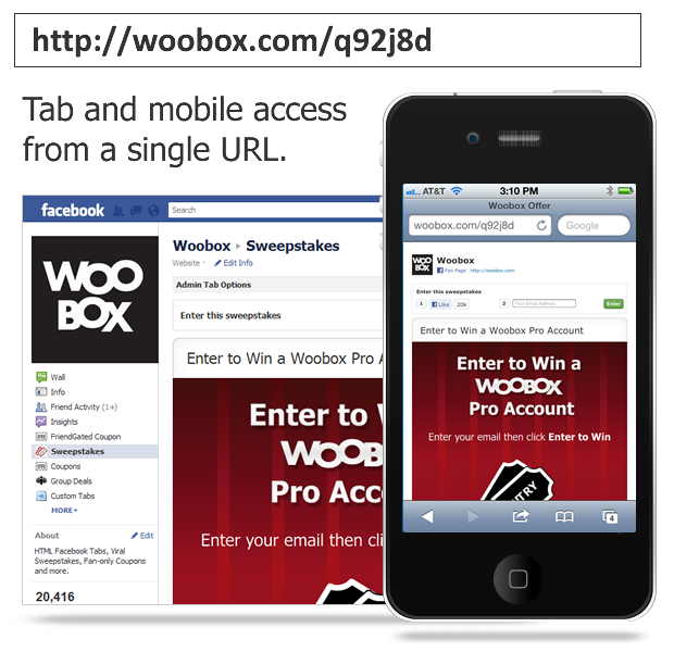 Woobox Short URLs Now Auto-Redirect to Tab and Mobile
