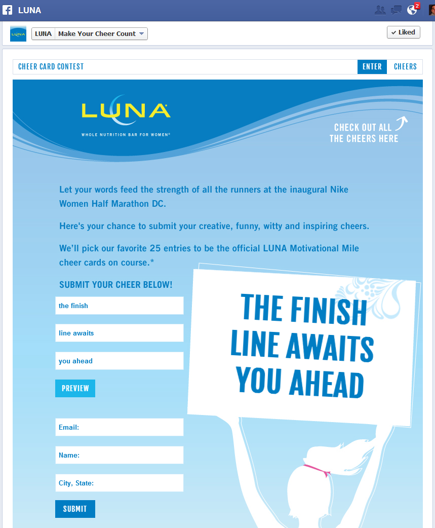LUNA's Cheer Card Contest