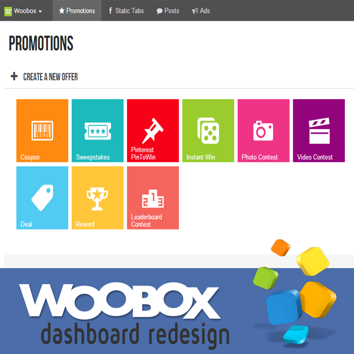 Woobox Announces New Dashboard Design
