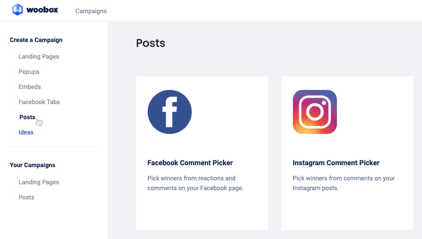 how to woobox facebook instagram comment picker giveaway contest