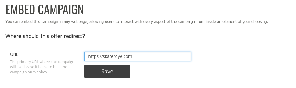 Embed redirect