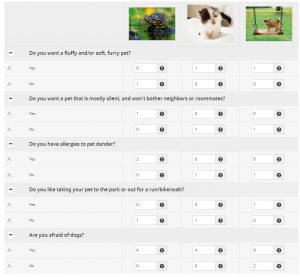 Scoring a Quiz